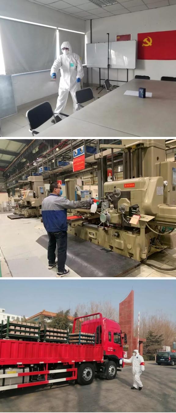 公共區域、生產車間：消毒、消毒、消毒